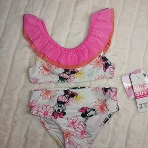Disney Minnie Mouse 2-Piece Swimsuit | Toddler 2T | UPF 50+Description: